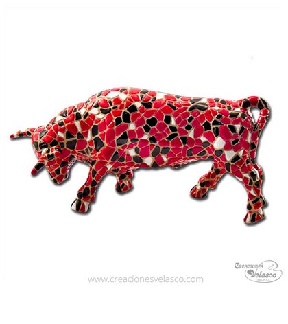 souvenir mosaico toros y toreros 8198