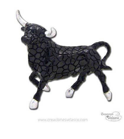 souvenir mosaico toros y toreros 8293