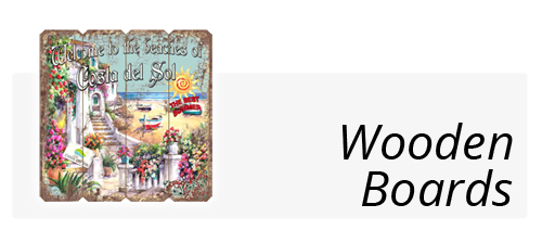 Wooden boards souvenir